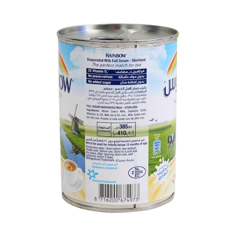 Rainbow Evaporated Milk Original 410g