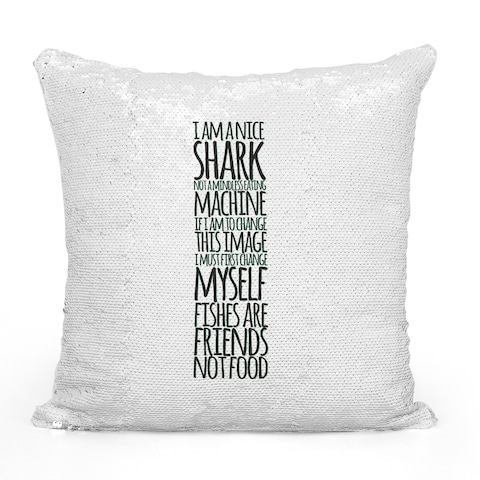 Loud Universe - Finding Nemo Quote White Pillow With Stuffing
