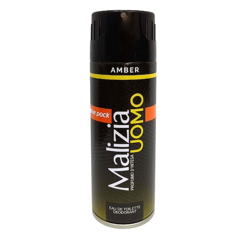 Malizia Uomo Amber Deodorant Spray 150ml + 50ml Free