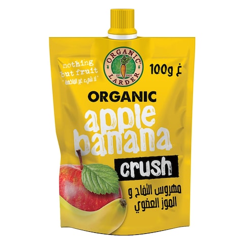 Buy Organic Larder Apple Banana Crush 100g in Saudi Arabia