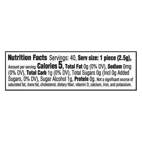 Trident Vibes Sugar Free Sour Patch Watermelon Bubble Gum 115g (40 Pieces)