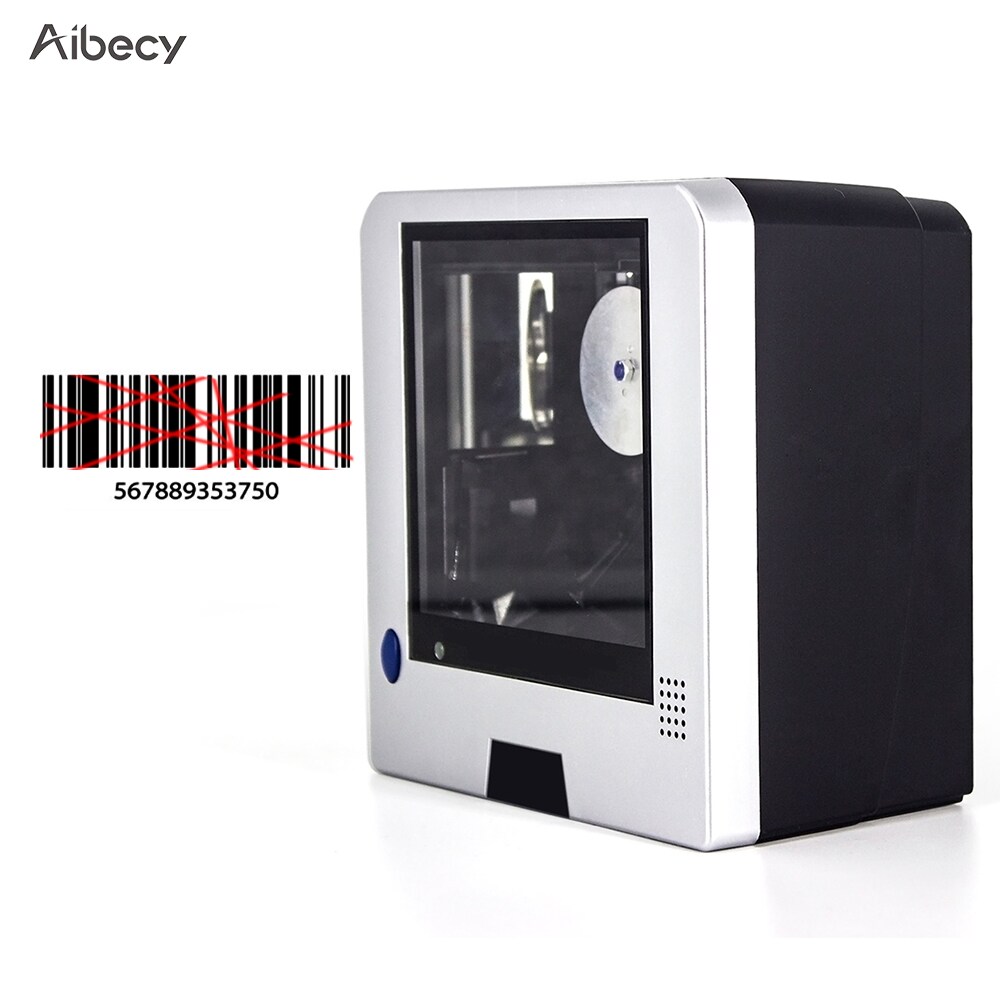 Buy Aibecy-Hand-Free Wired Barcode Scanner 1D Omnidirectional Bar Code ...