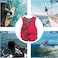 Life Jacket Safety Vests Water Suit Kayak Boating Swimming Surfing Drifting Gear, Size XXL, 90 to 110 Kg. - Red