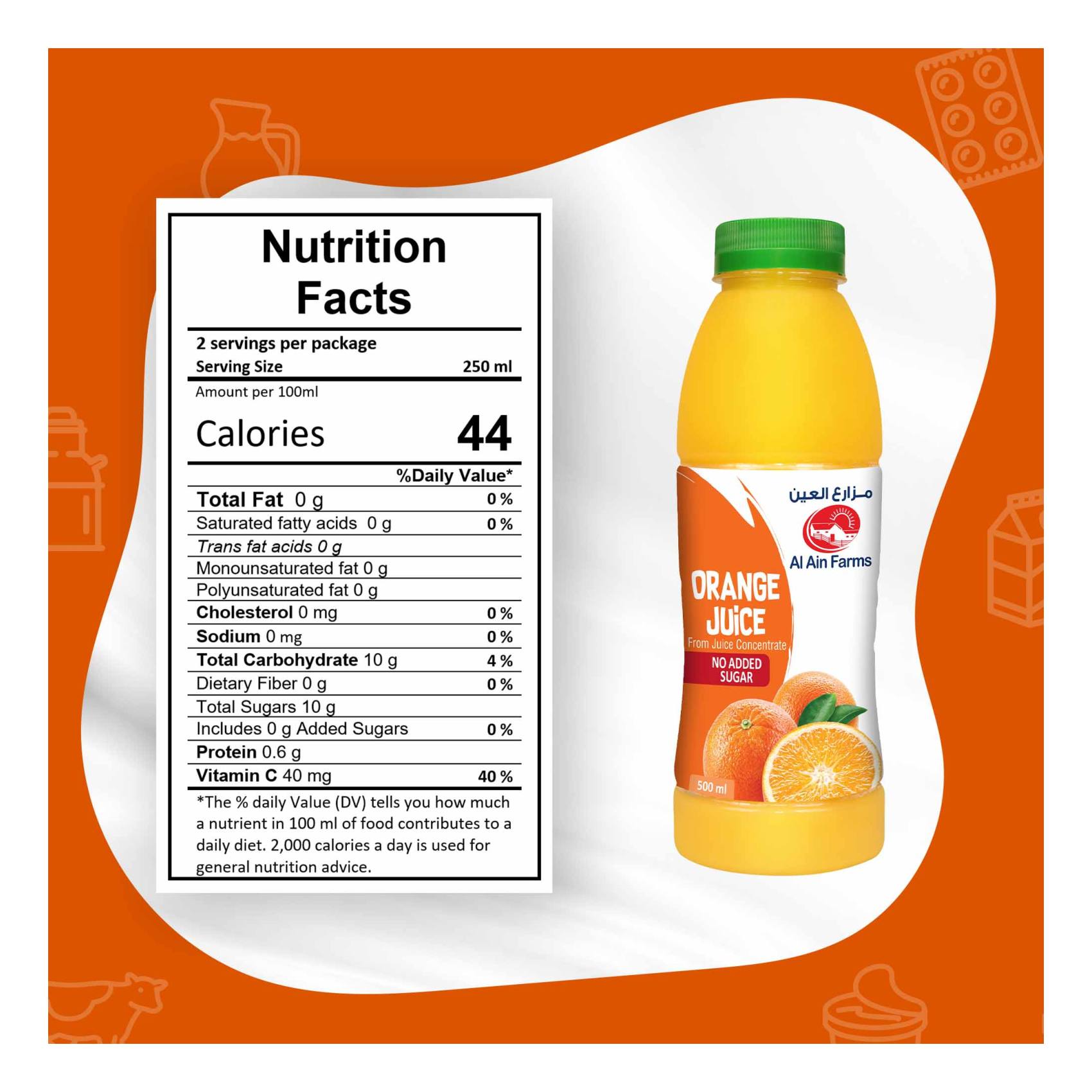 Buy Al Ain Orange Juice 500ml Online Carrefour UAE