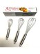 Generic 3-Piece Egg Whisk Set - Silver 8, 10, 12Inch
