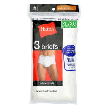 هانس سروال داخلي قصير رجالي مقاس كبير جدا ابيض × 3 قطع
