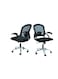 Sulsha Furniture Office Chair Premium Ergonomic Designed Desk Chair Super Comfortable Mid Back Adjustable Wide Seat Mesh Chair Black SH-1020