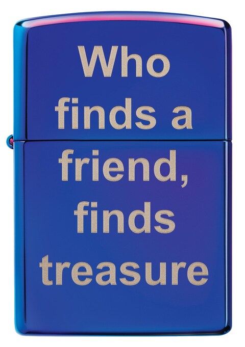 Zippo Lighter Model 29899 Mp402949 Friend Treasure Design