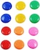 Generic Colored Round Magnets Mini Fridge Whiteboard Magnetic Button For Office Home School Maps Calendars Presentation Decorative-12 Pcs (12)