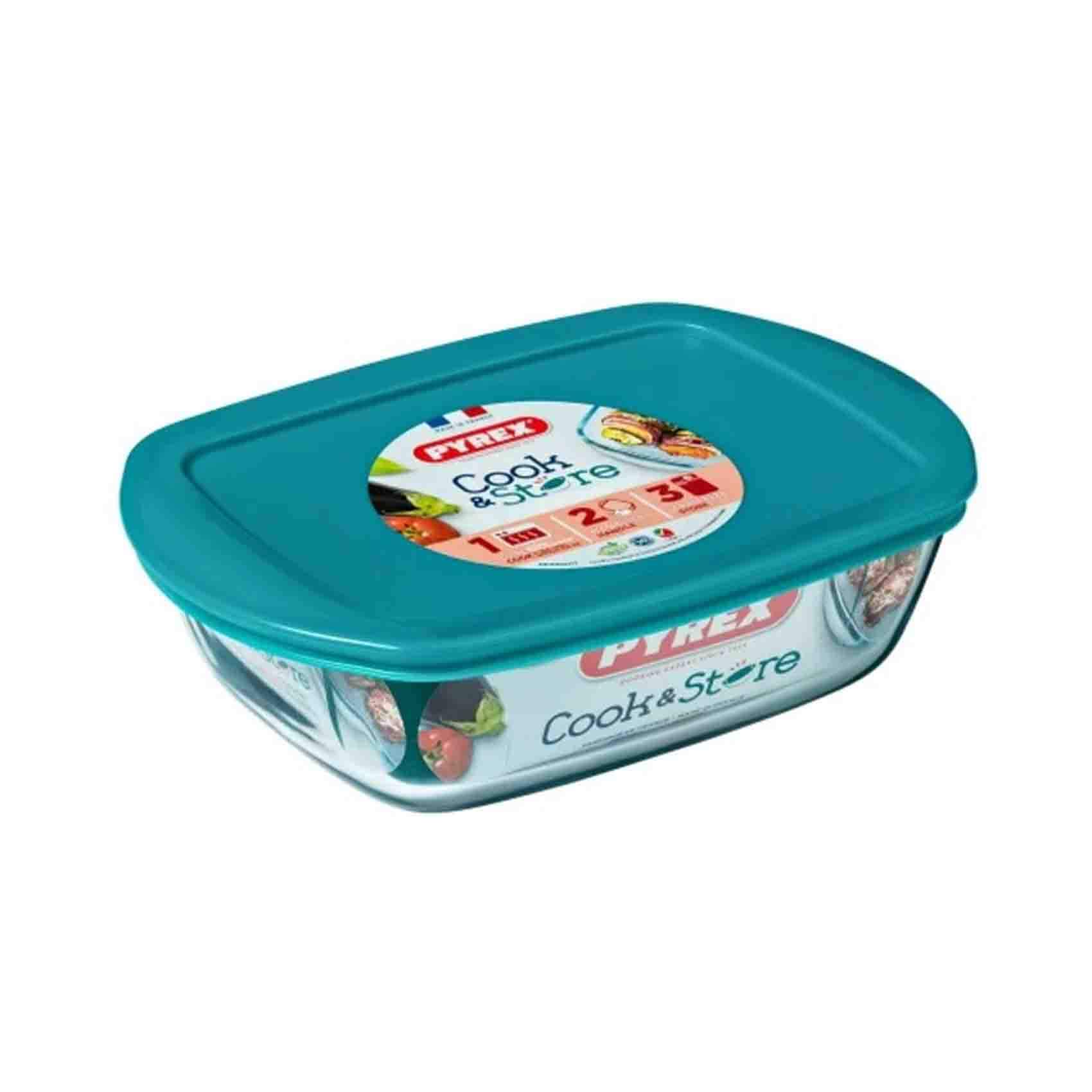 Pyrex Food Container Cook &amp; Store Set 3 PCS 0.4/1.2/2.5l