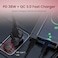 Moxedo Car FM Transmitter Wireless Bluetooth PD3.0 &amp; QC 3.0 38W Dual Ports USB-A/USB TYPE-C Car Charger Hands-Free Call, Noise Cancellation, Bass Booster, 7 RGB Colors Support SD Card AUX Input
