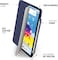 Pipetto Origami no. 3 for iPad 10.9 inch case iPad 10th Generation case cover (2022)   Shock Resistant 5-in-1 Stand Case   Apple Pencil 1 Storage   99.9% Anti-Bacterial - Dark Blue