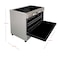 Nobel 5 Ceramic / Electric Oven, Fixed Drawer Type, Stainless Steel Control Panel, 106 Liters Cavity Volume, 3500W Max. Oven Power NGC90VTC Silver