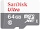 Sandisk 64GB Ultra Microsd Uhs-I/C10 Card - Sdsquns-064G-Gn3Ma