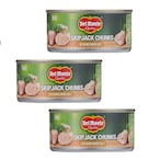 Buy Del Monte Skip Jack Tuna Fish Chunks In Sunflower Oil 185g Pack of 3 in UAE