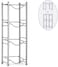 Doreen 4-Tier Water Bottle Holder Shelf Cooler Jug Rack, Detachable Heavy Duty Water Bottle Cabby Rack, 5 Gallon Water Bottle Storage Rack
