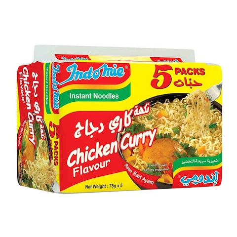 Buy Indomie Instant Noodles Chicken Curry Flavor 75gx5 in Saudi Arabia