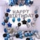Party Propz Happy Birthday Balloons Decoration Kit Set Items Combo With Helium Letters Foil Balloon Banner, Latex Metallic Decor -43Pcs