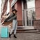 Eminent Hard Case Travel Bag Makrolon Polycarbonate Large Luggage Trolley Lightweight Expandable Zipper Suitcase 4 Quiet Wheels With TSA Lock KG82 Turquoise