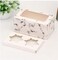 Red Dot Gift 2 Cavities Kraft Paper Cupcake Box With Inserts Cupcake Containers Bakery Cake Carriers For Home Dessert Shop (Kraft, 20)
