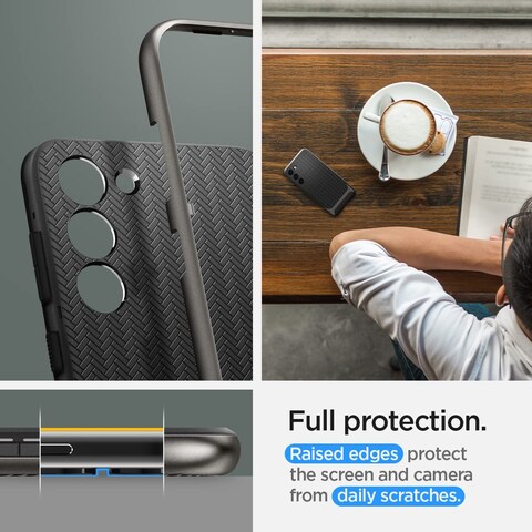 Spigen Neo Hybrid designed for Samsung Galaxy S23 case cover (2023) - Gunmetal