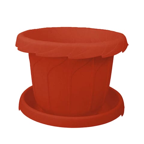 Elhelal Romanian Flower Pot - 35 cm - Brown Color
