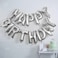 Ginger Ray Pick and Mix Happy Birthday Foil Balloon Bunting 13-Pieces- Silver
