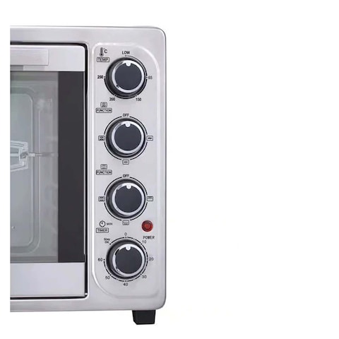 IDO Electric Toaster Oven with Grill - 50 Liter - 2000 Watt - Silver - TO50DG-SV
