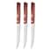 Tramontina Since 1911, Made In Brazil Polywood 6 Pieces Steak Knife Set With Stainless Steel Blade And Red Dishwasher Safe Treated Handle