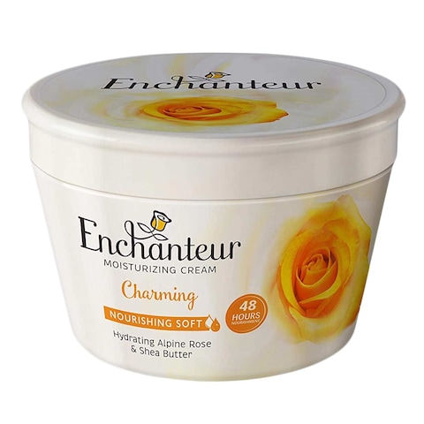 ENCHANTEUR MOISTURIZING CREAM CHARMING HYDRATING ALPINE ROSE  &amp; SHEA BUTTER 200ML