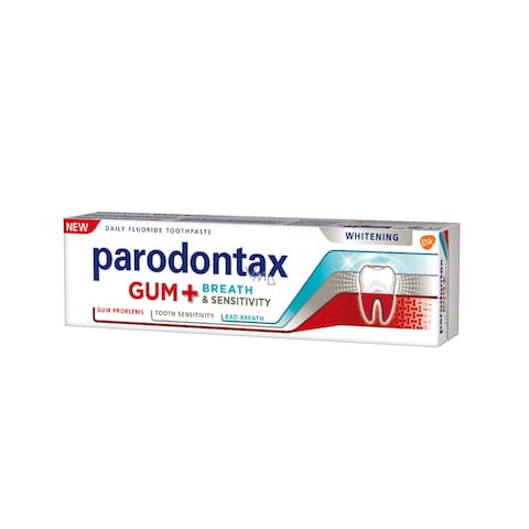 Buy Parodontax Toothpaste Gum Plus Breath & Sensitivity Whitening 75ml ...