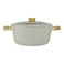 Avci Home Maker Swiss Crystal Non-Stick Casserole with Knob Beige 26cm