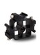 Generic - Multi-Functional Three-Head Shoe Flash Camera Bracket 6cm Black