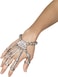 Smiffys Skeleton Hand Bracelet, Silver For Women