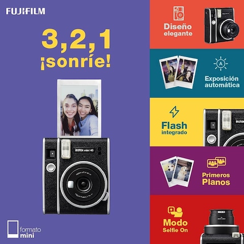 Fujifilm Instax Mini40 Instant Camera Black