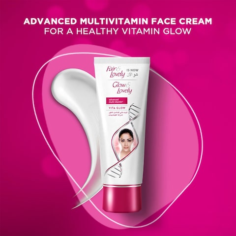 Fair &amp; Lovely Face Cream with VitaGlow Advanced Multi Vitamin for Glowing Skin 100g