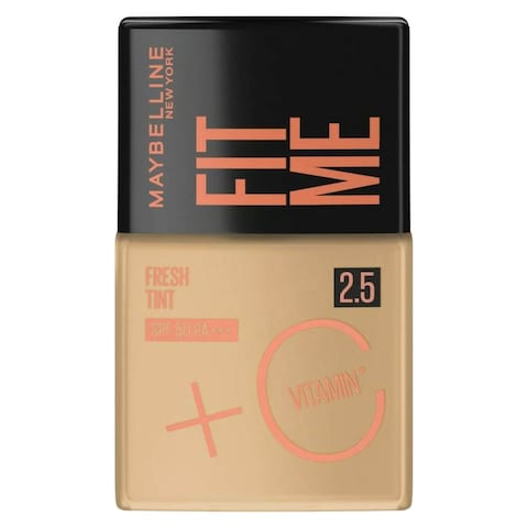 Maybelline New York Fit Me Fresh Tint Plus Vitamin C Liquid Foundation SPF50+ 2.5 30ml