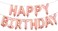 Generic 13-Piece Happy Birthday Balloon 16Inch Rose Gold