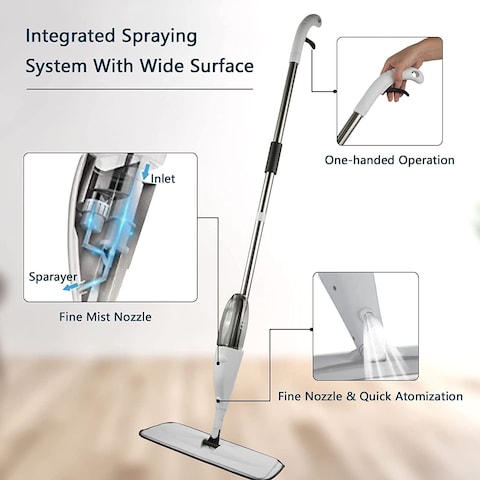 Microfiber Spray Mop for Floor Cleaning,Wet and Dry Floor Cleaner