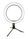 Generic - Selfie Bracket Ring Light 10inch White/Black