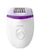 Philips Satinelle Essential Corded Compact Epilator White/Purple 300g