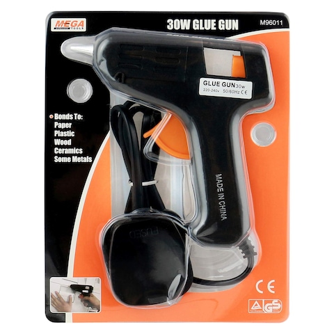 Mega Tools Glue Gun Black 30W