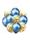Party Time 10-Piece Decorative Party Balloons Set 12inch - Blue&amp;Gold