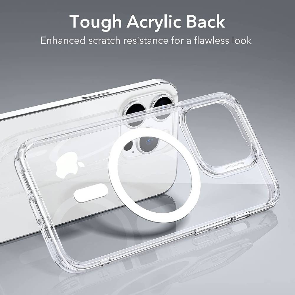 Protective Shockproof Military-Grade Protection, Scratch-Resistant MagSafe Case Cover For iPhone 14 Pro Clear