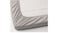 Fitted sheet for cot, white/grey60x120 cm