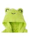 روب استحمام مخملي كاتشا علي شكل ضفدع أخضر/أسود 64x36سم