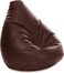 Luxe Decora PVC Bean Bag With Filling (XL, Brown)