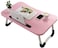 Ohlt-J Lazy Portable Folding Mini Study Desk Laptop Table, Pink