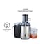 Sonashi Powerful Juicer Extractor 1.8 L 850 W Spj-501(Vde), Black/Silver/Clear