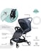 Moon Ultra Lightweight Compact Folding Travel Cabin Pushchair Stroller For Baby, Dark Grey